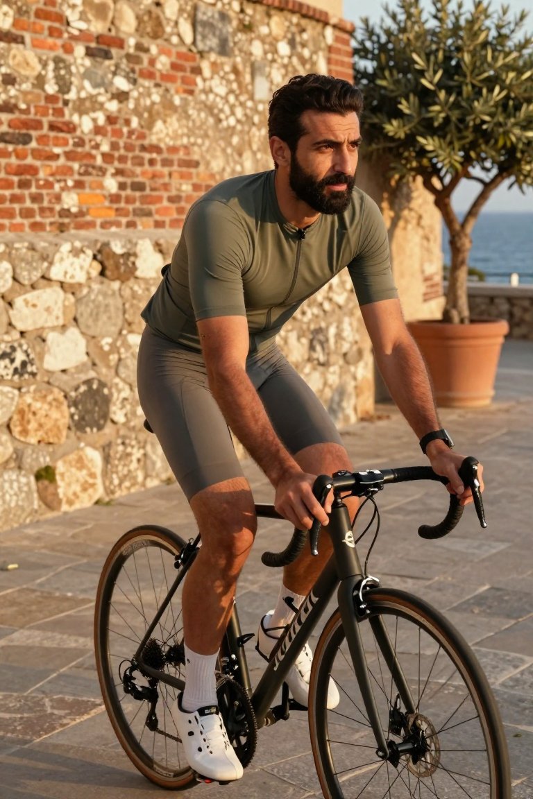 This olive green cycling fit is pure summer goals!