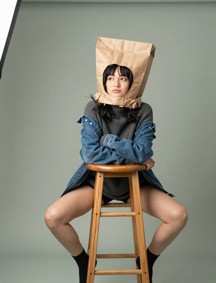 okay the paper bag is doing something