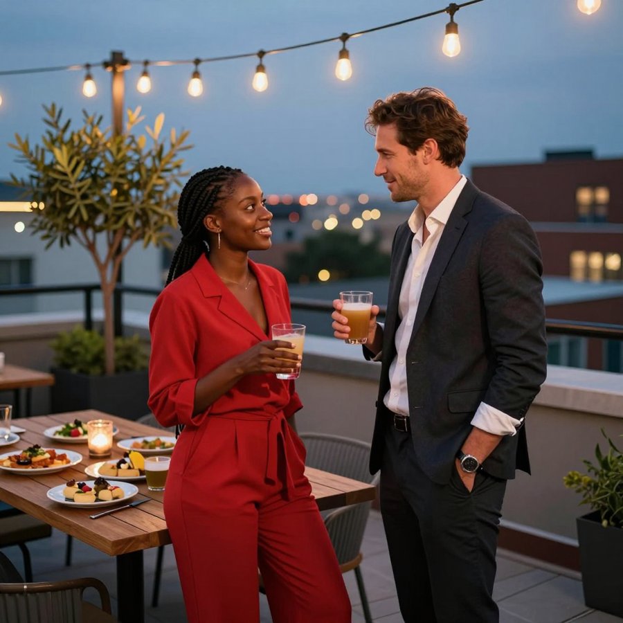 Steal This Bold Red Date Night Look