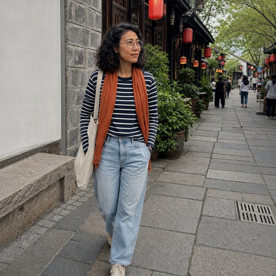 i'd wear these wide legs for a long market walk