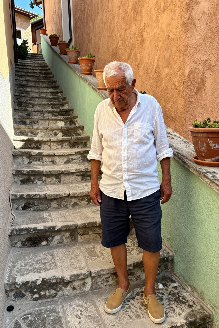 The timeless summer linen outfit.