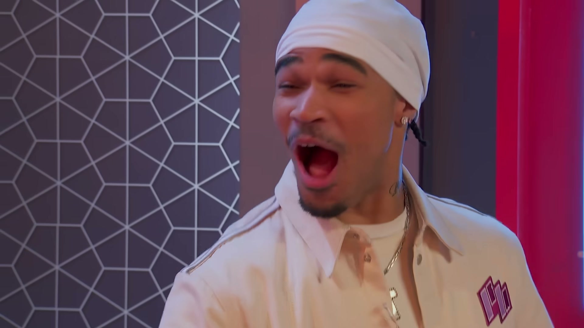PlaqueBoyMax in Gamerhood — the durag sets the whole relaxed tone for this fit