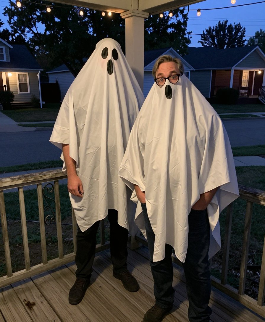 okay this sheet get up is actually funny