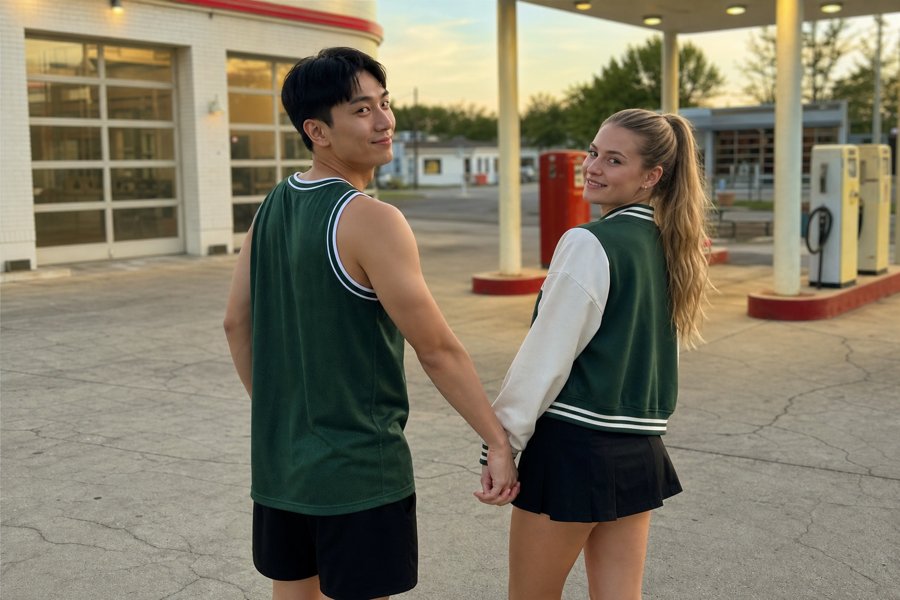 You guys are serving major varsity romance