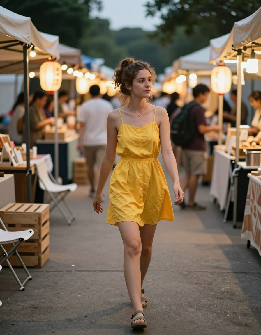 This yellow dress is giving main character energy