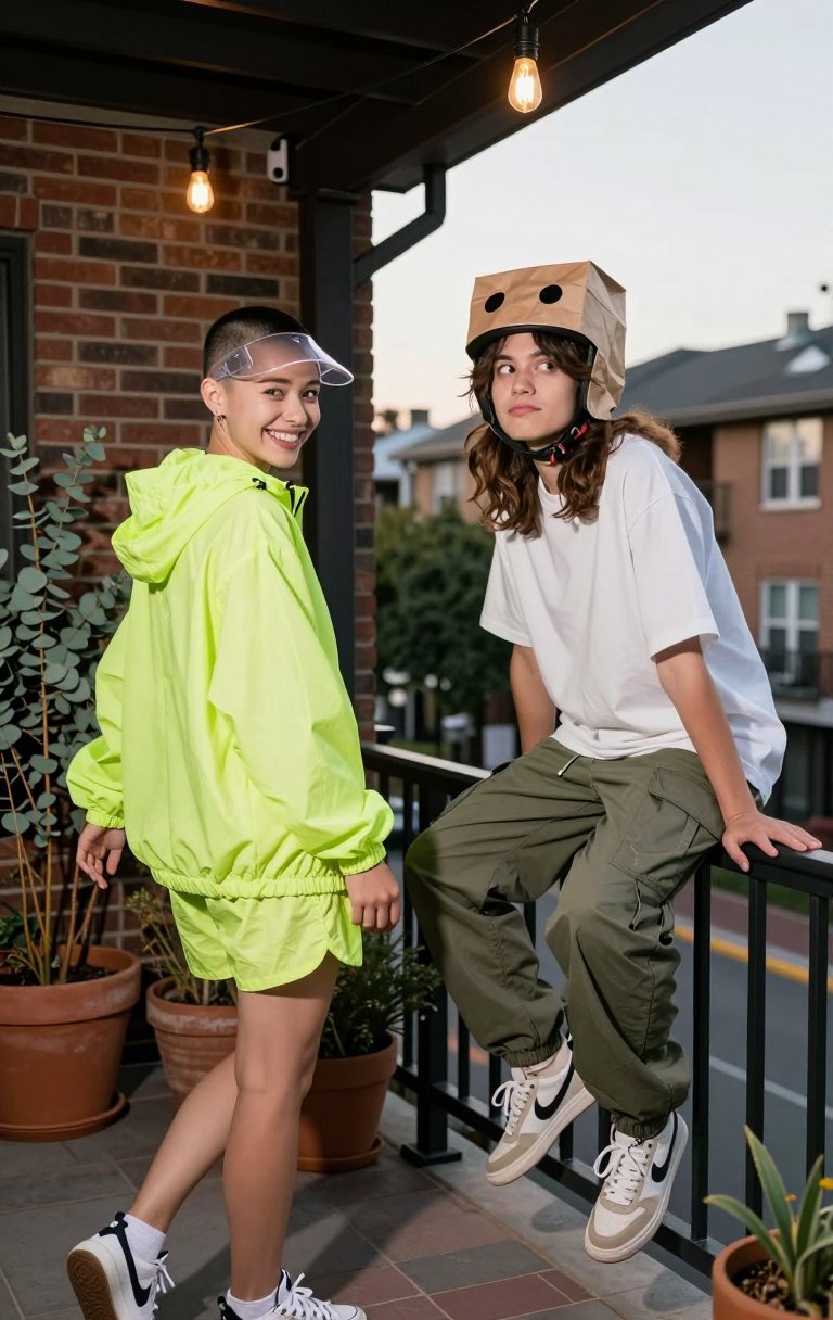 this neon jacket is impossible to ignore