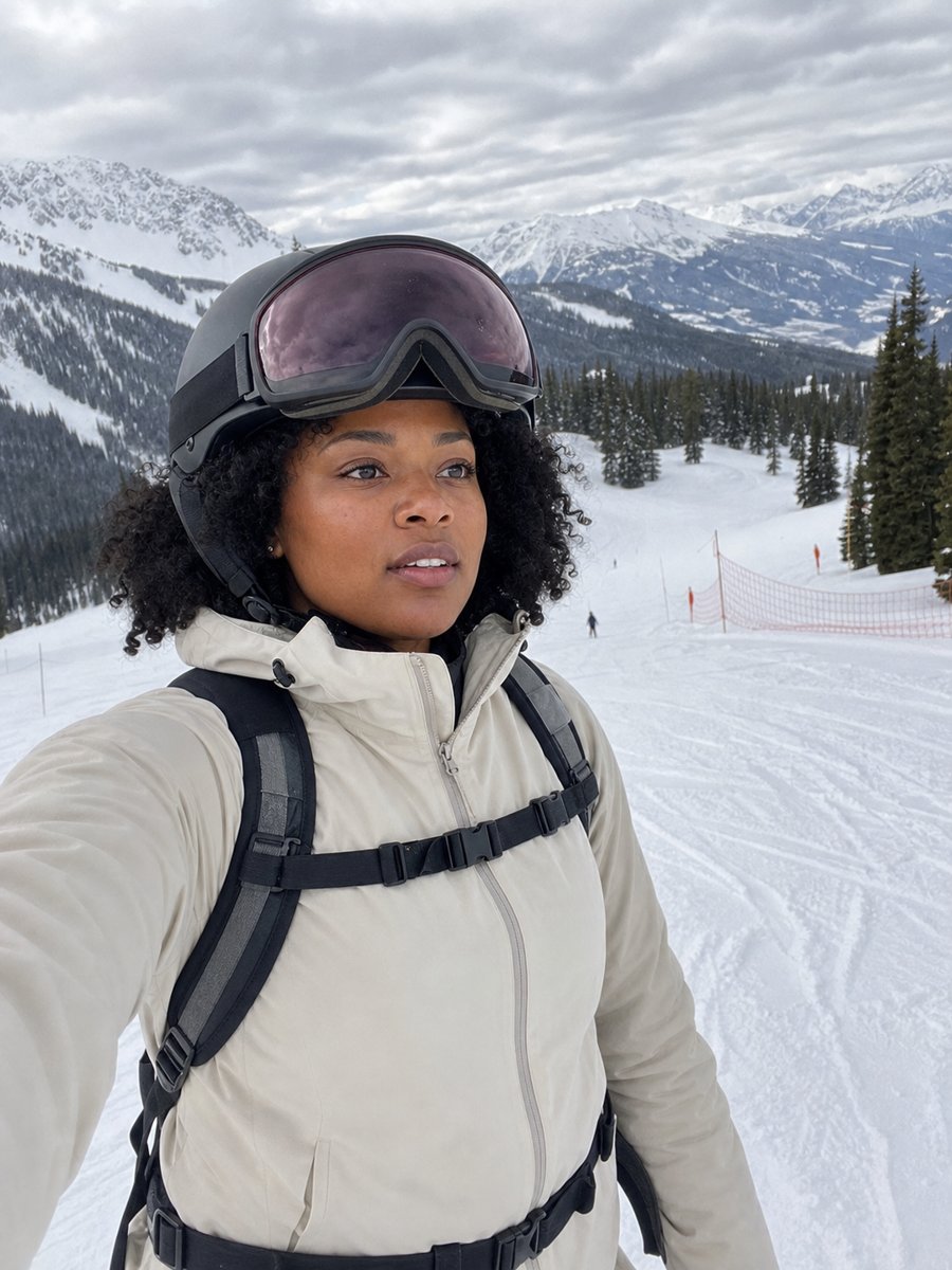 My ski look just leveled up
