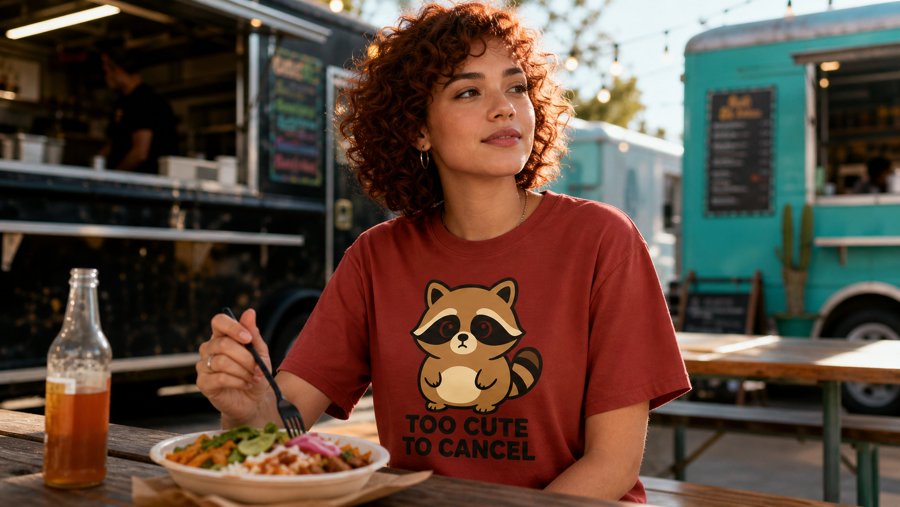 Jimothy's shirt declares "TOO CUTE TO CANCEL"