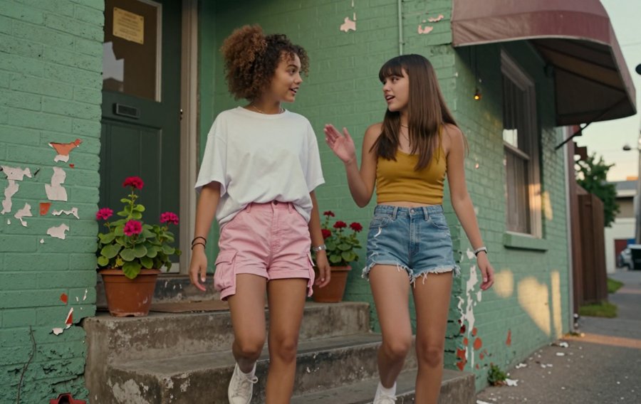 pink shorts are a vibe