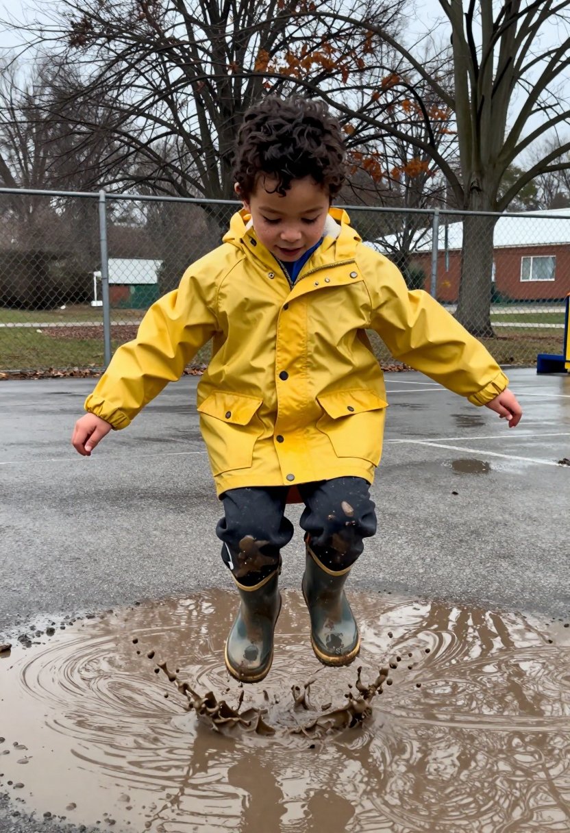 Puddle Jumping Ready: The Ultimate Yellow Raincoat Look