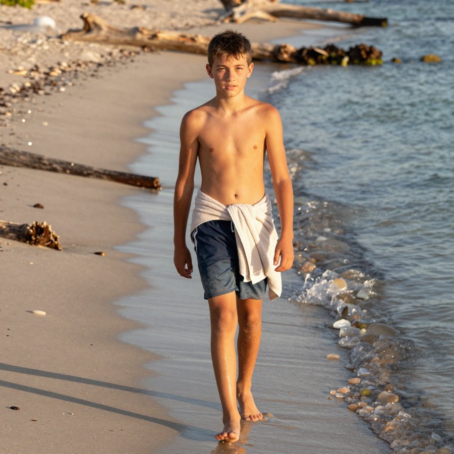 Towel tie hack for the ultimate beach boy look!