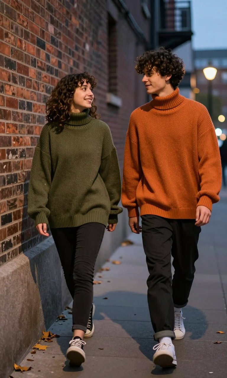 this orange sweater is doing something