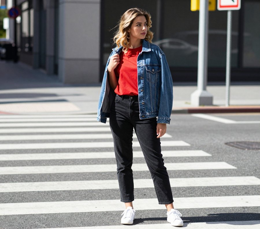 tomato red tee trend is the move right now