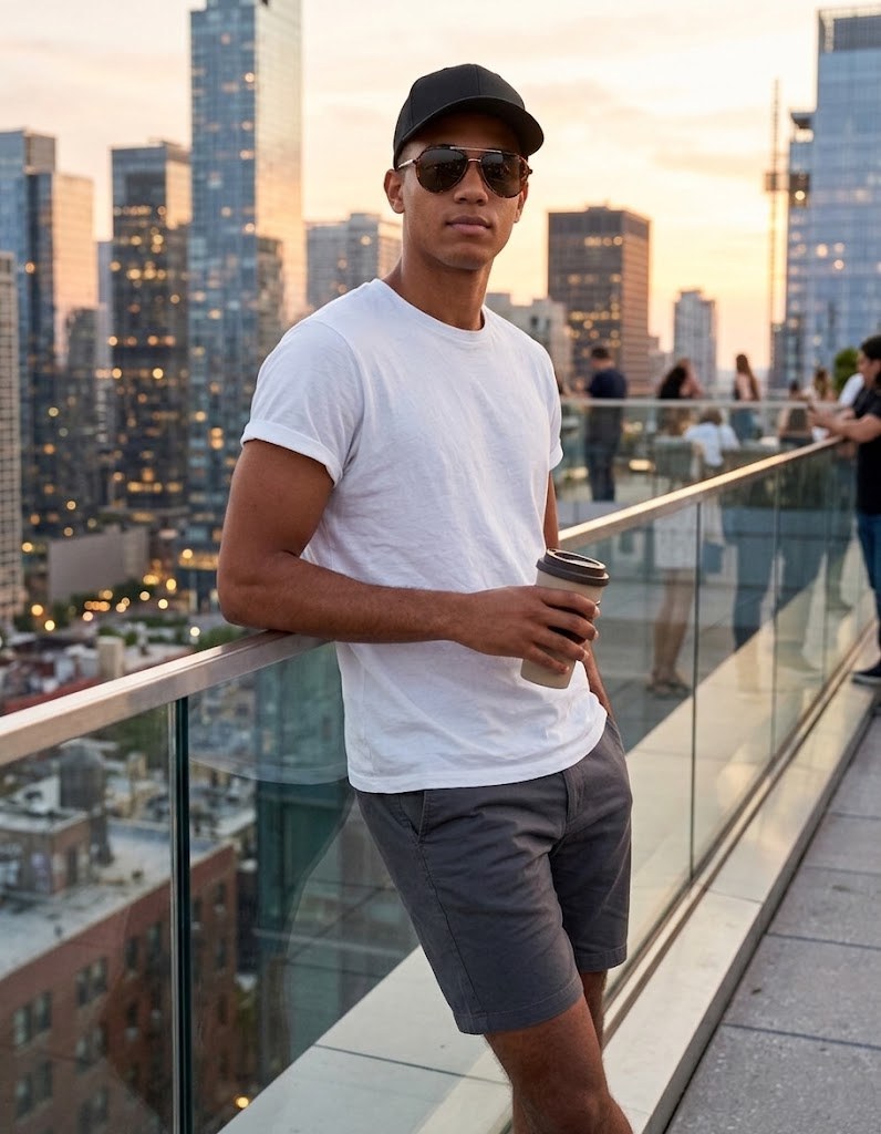 a cap and dark aviators is the easiest summer flex there is