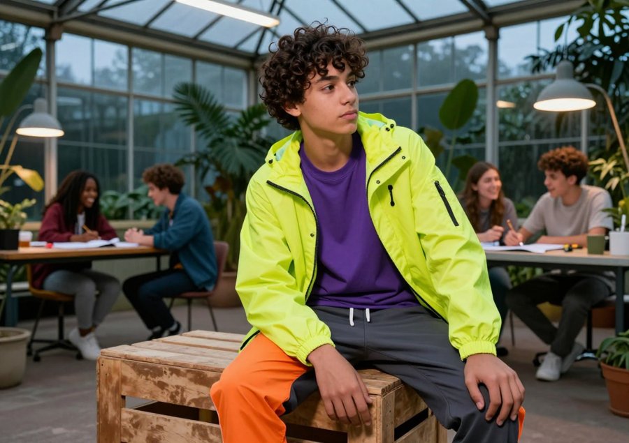neon jacket is basically a flare gun
