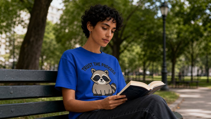 My entire personality has shifted to 'TRUST THE PROCESS' thanks to this adorable Jimothy raccoon.