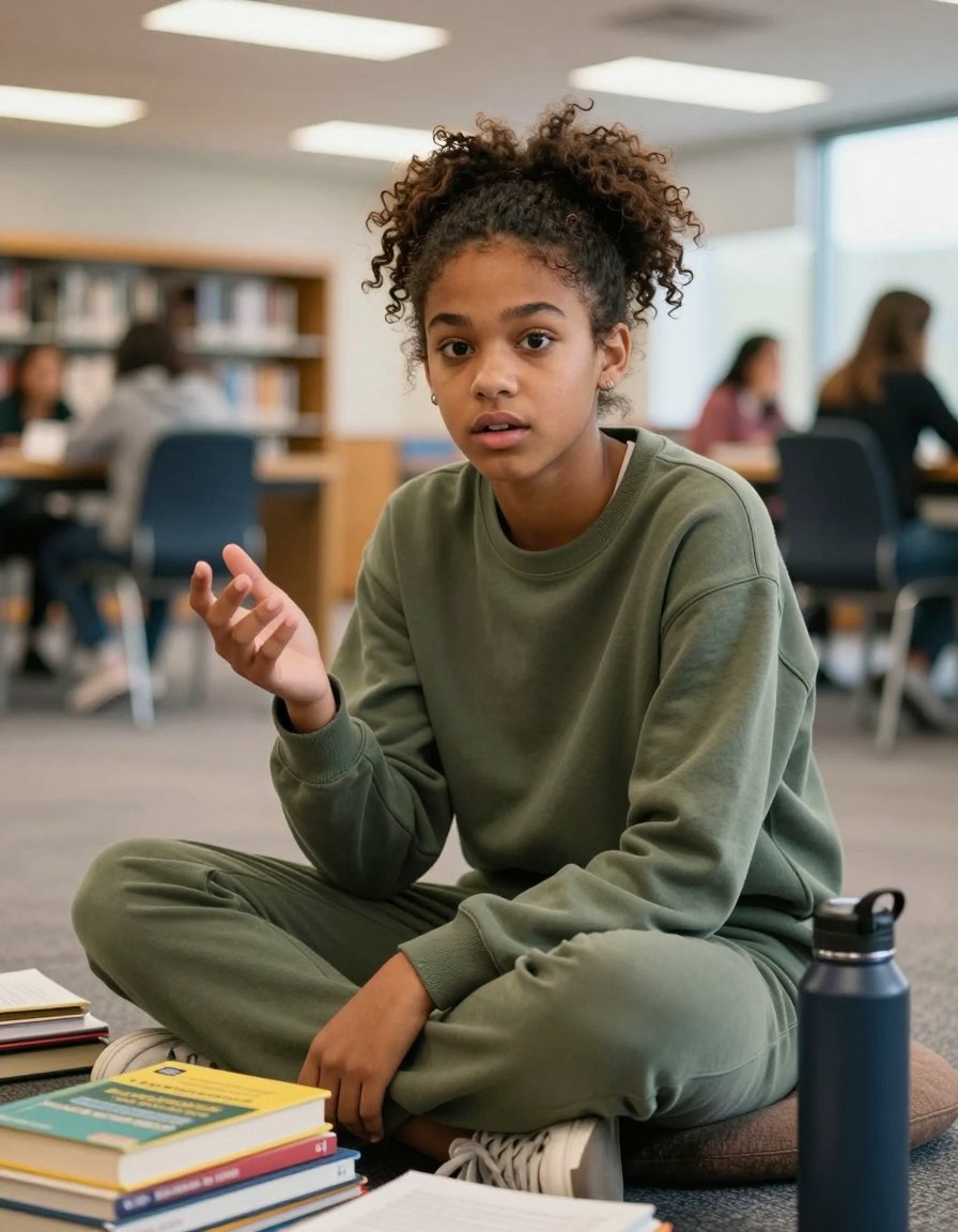 Cozy Olive Sweatsuit: The Ultimate Library Study Fit