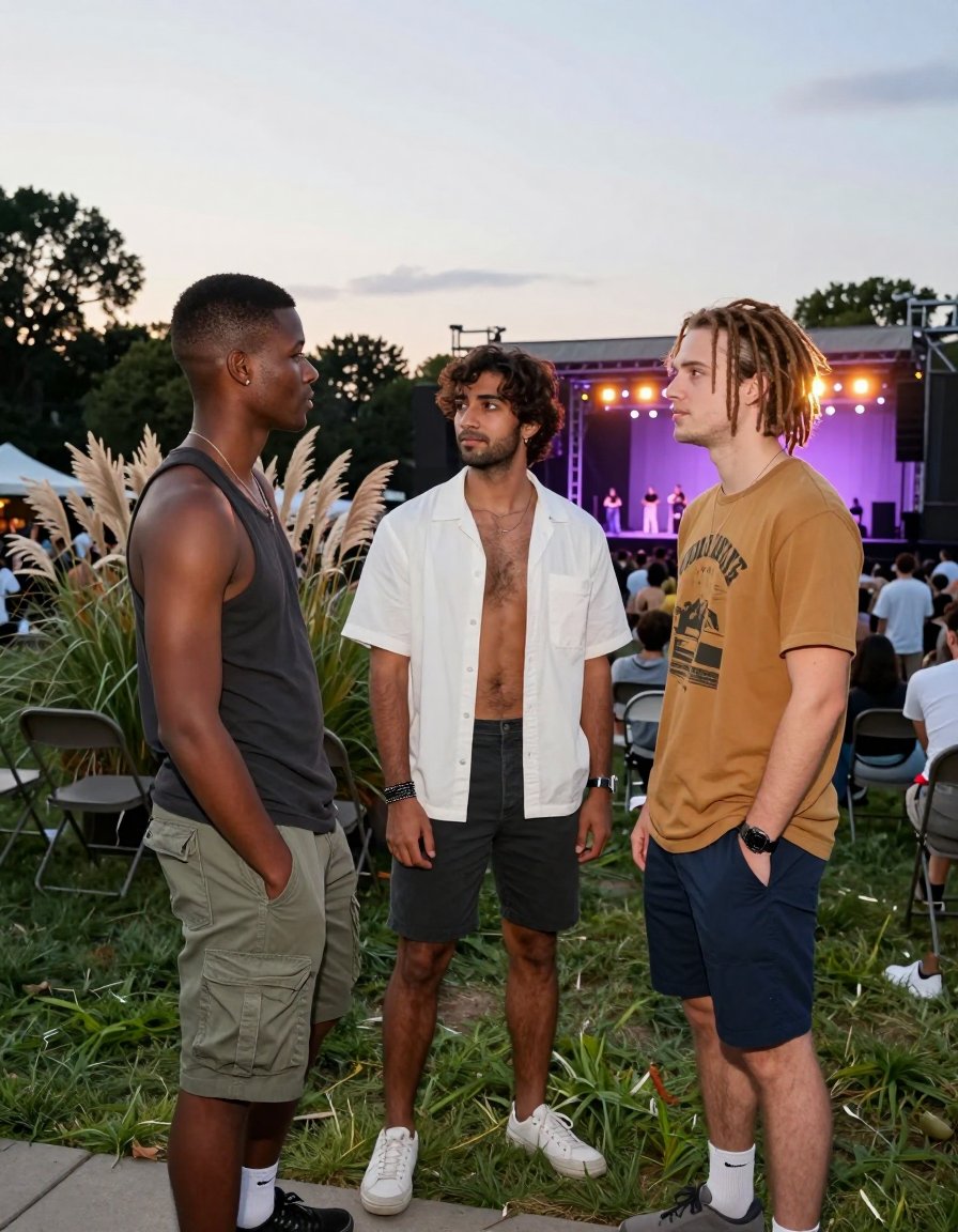 this unbuttoned shirt is giving major vacation energy