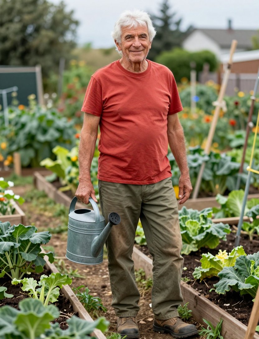 tomato red tee trend hitting different in the garden