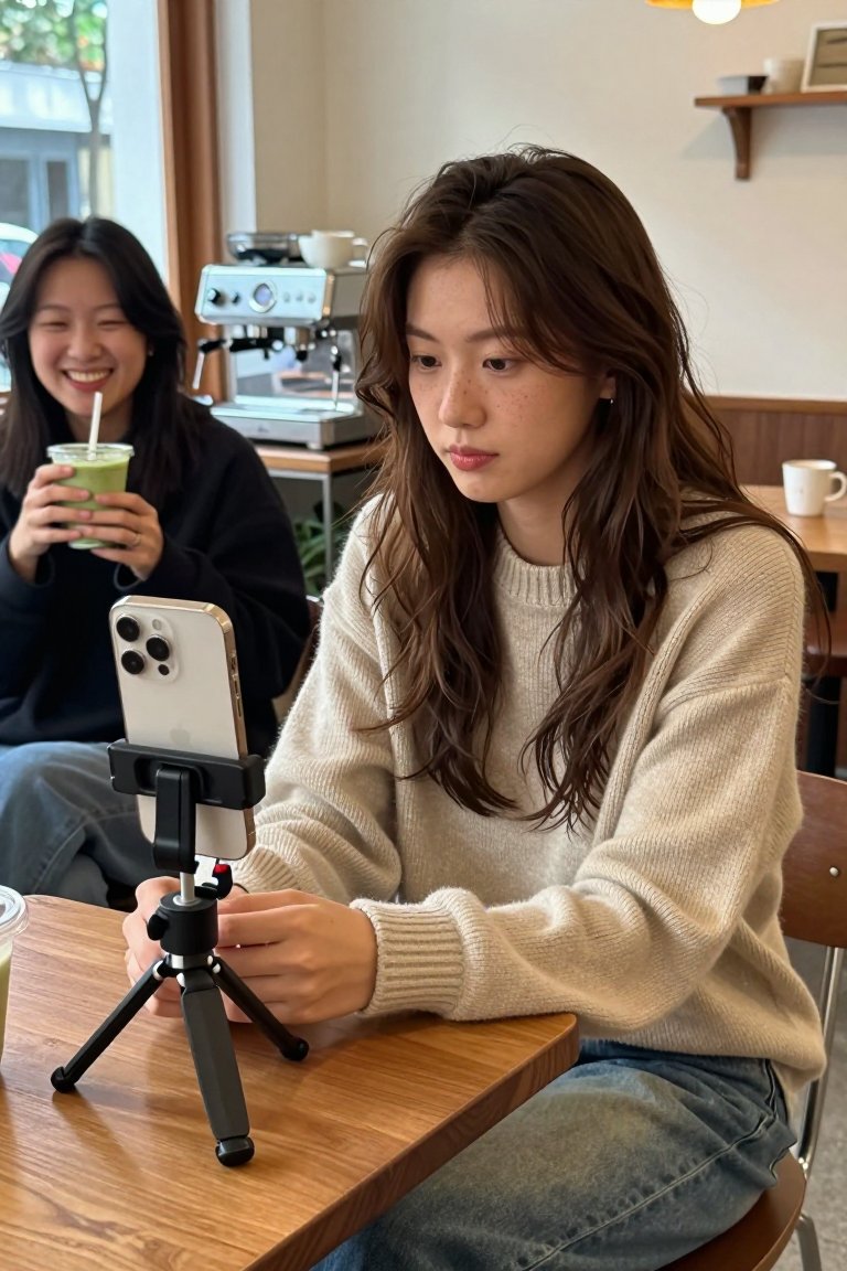 This Cozy Sweater Fits Perfectly For Fall Cafe Days