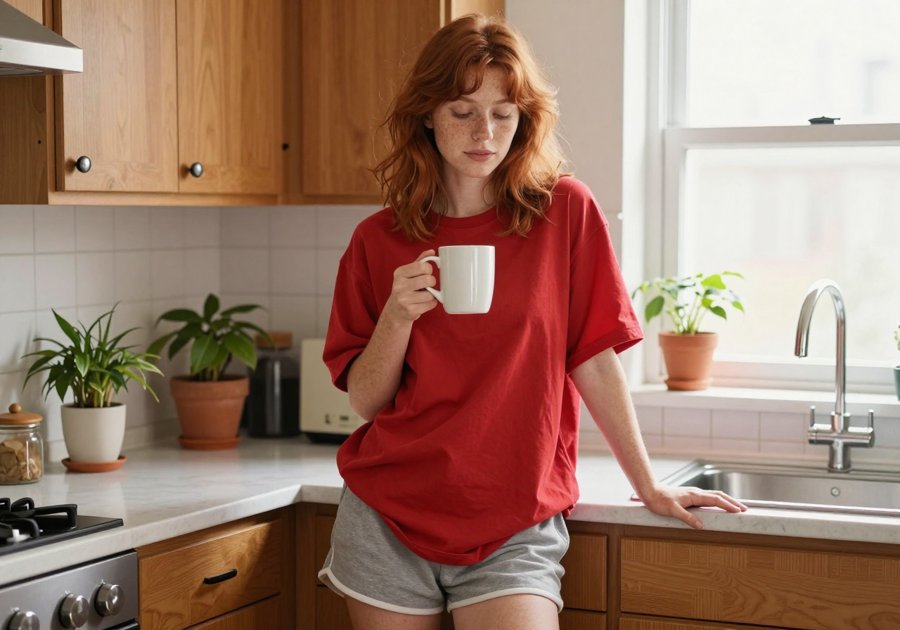 tomato red tee trend is literally perfect for summer