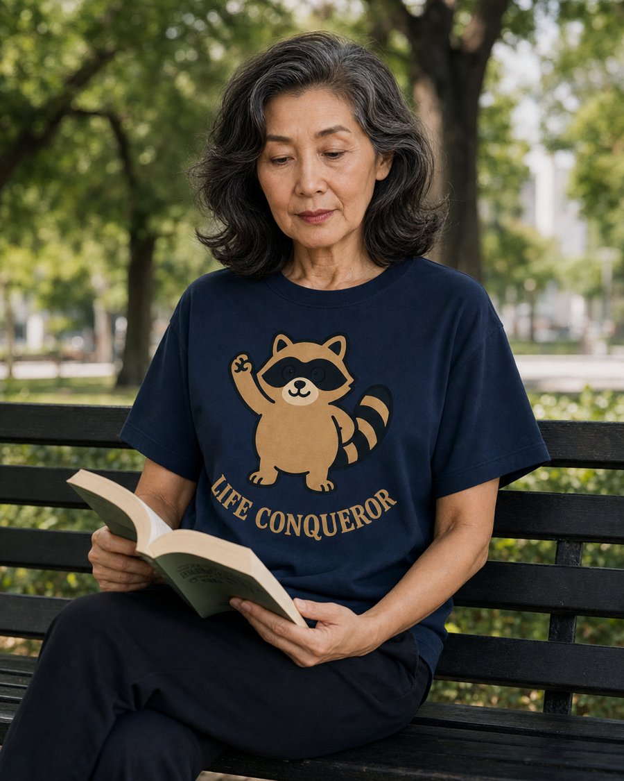 Wearing LIFE CONQUEROR is a power move, Jimothy.