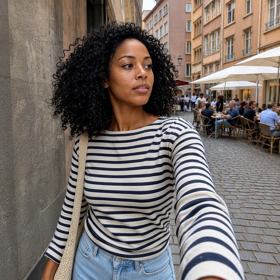 stripes are basically the uniform for wandering around here
