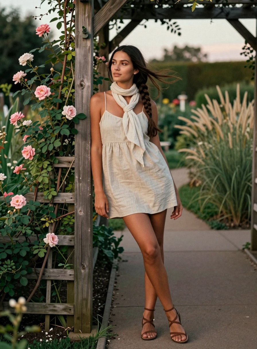okay this linen dress is doing something