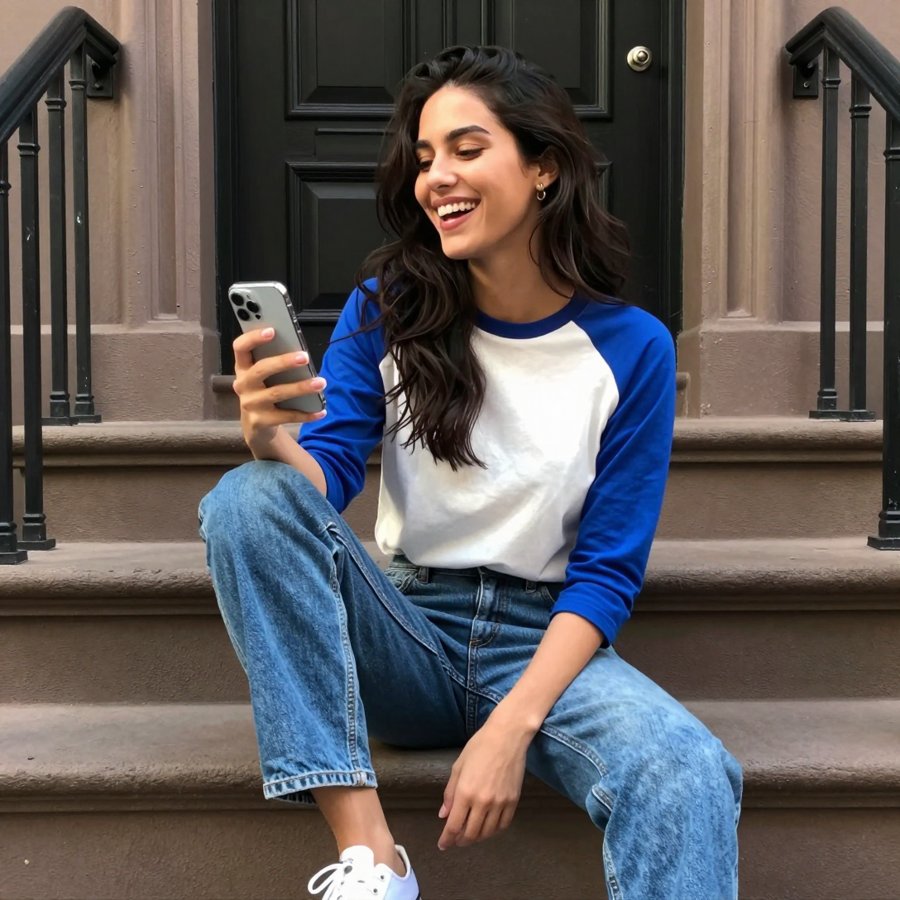baseball tee trend is actually perfect today