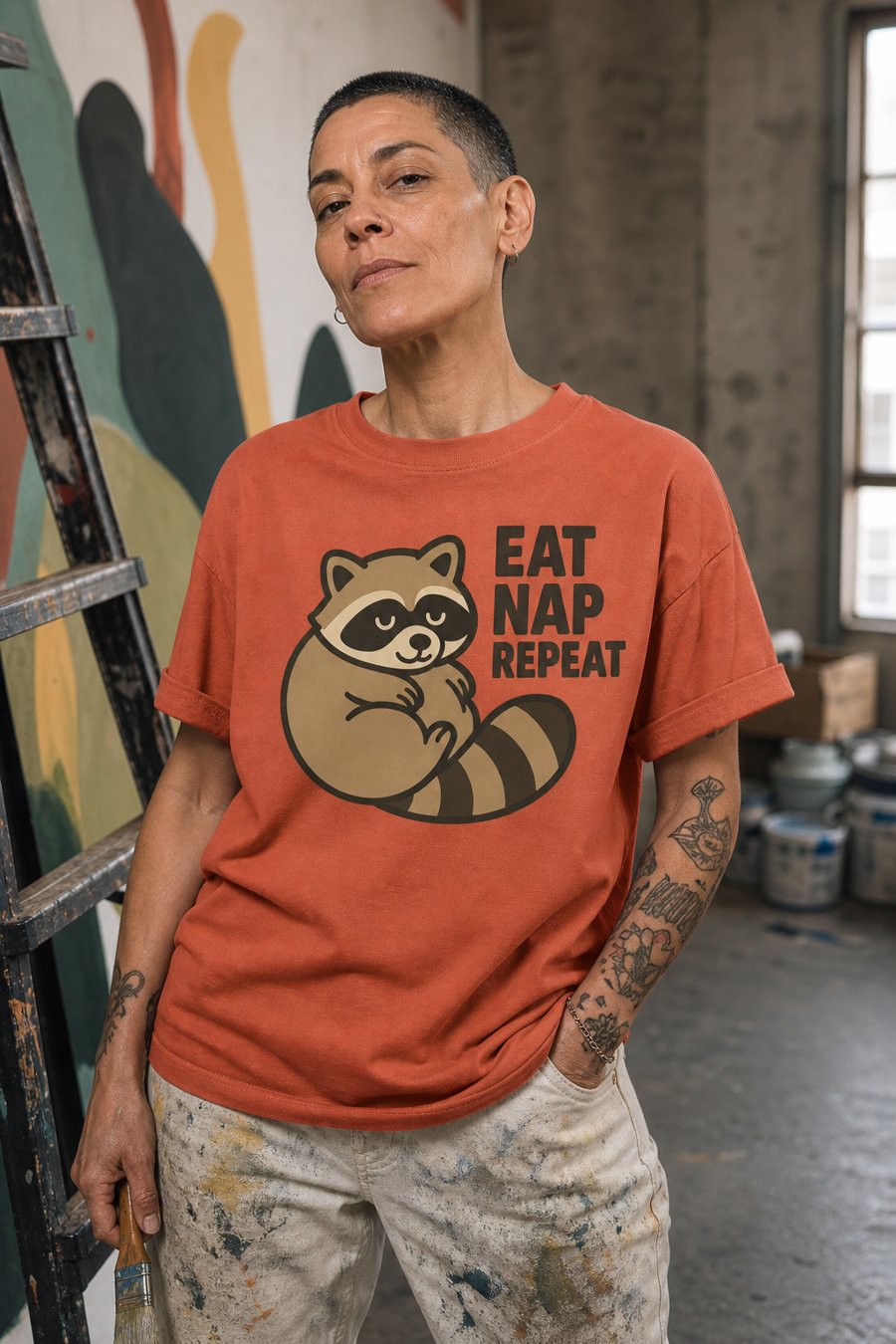 This Jimothy tee tells the perfect EAT NAP REPEAT story for my days.