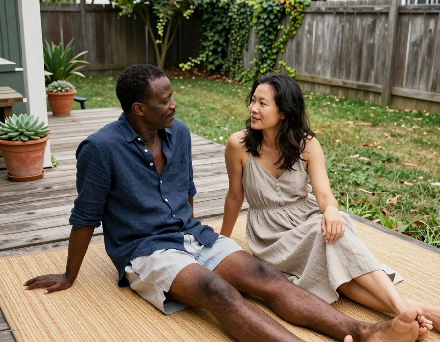 That beige slip dress is perfect for lazy summer days