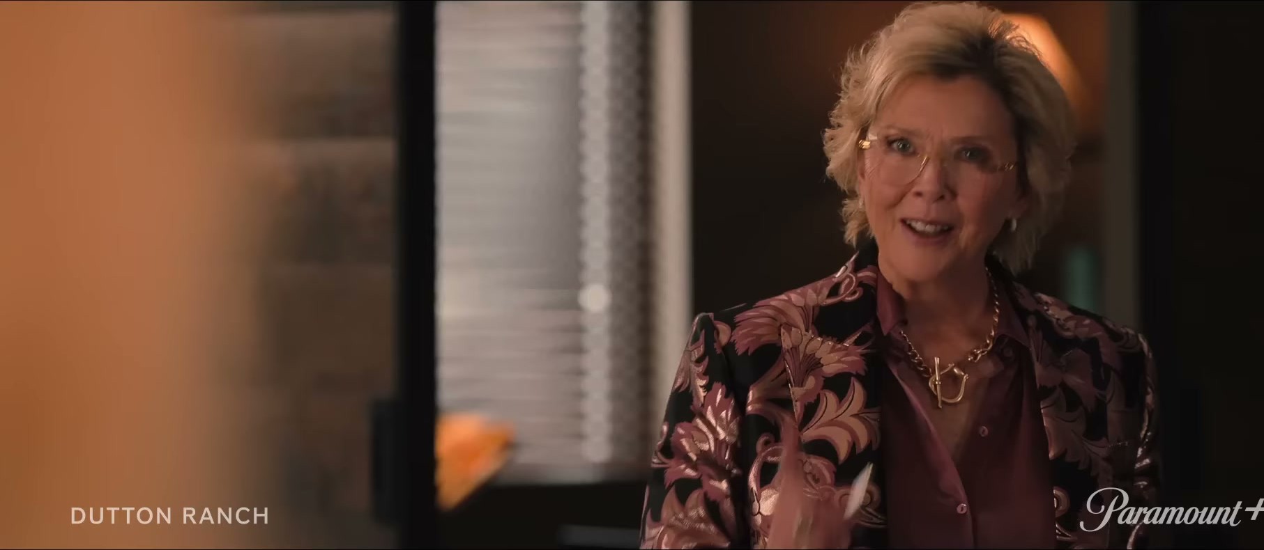 Annette Bening in Dutton Ranch on Paramount+ — that gold chain is doing heavy lifting