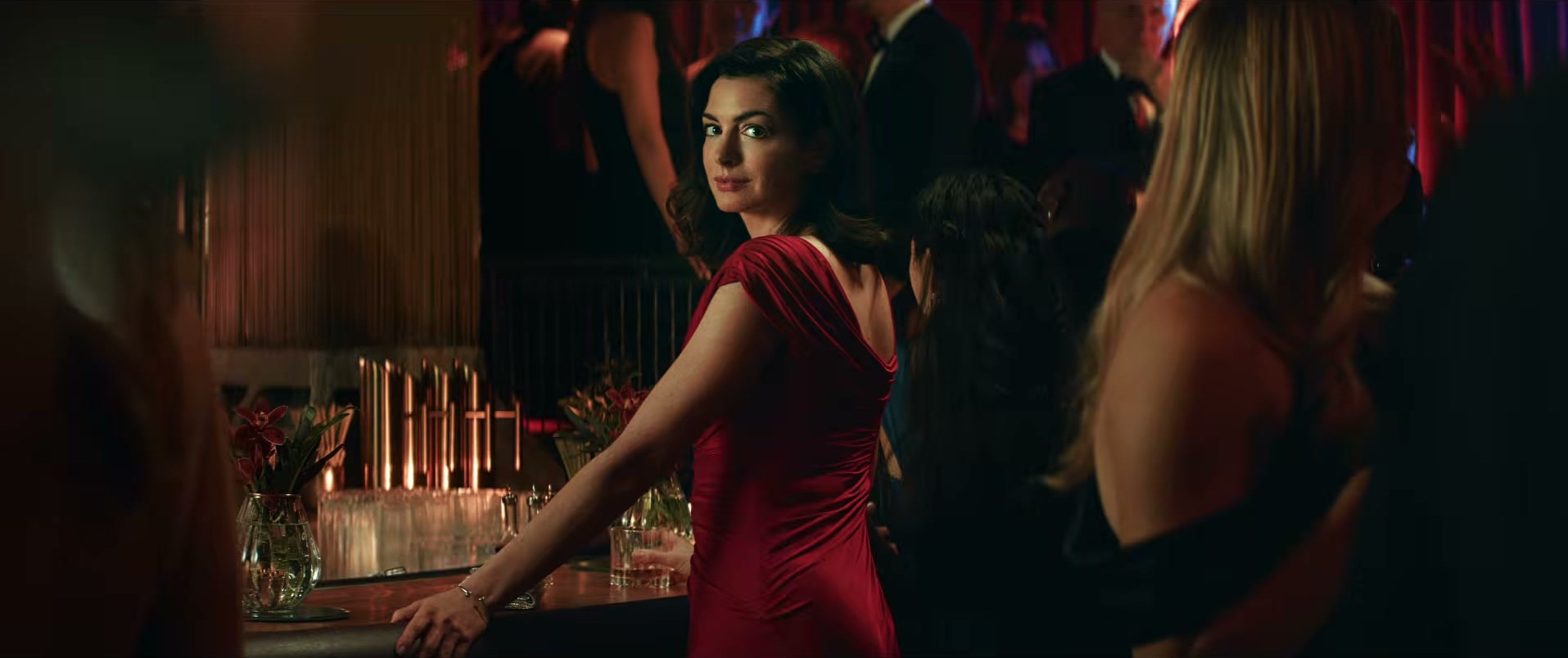 Anne Hathaway in Verity — red dress energy is unmatched