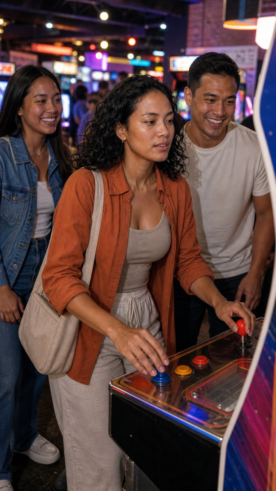 rust overshirt is carrying the whole fit, and I respect it