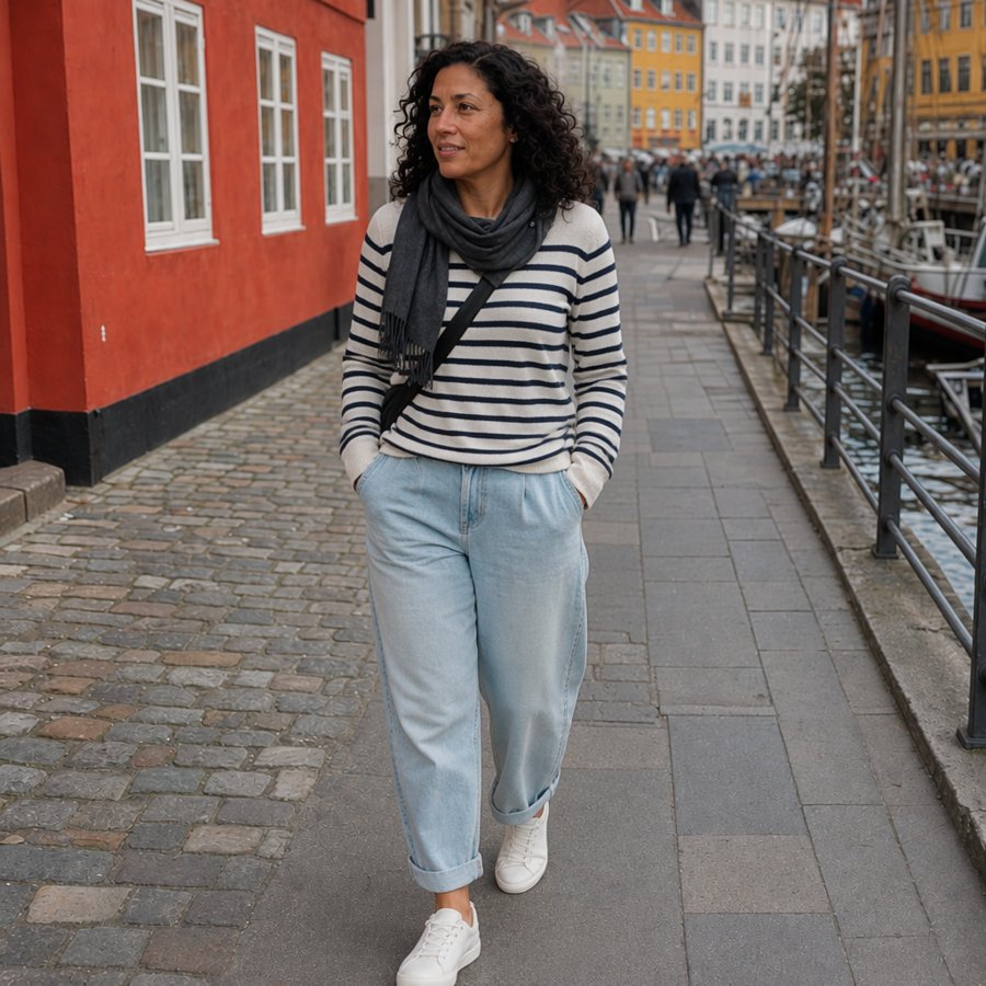 I’m totally jealous of that striped sweater situation