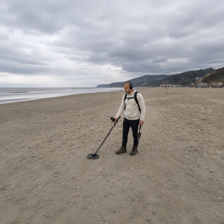 You nailed the winter beach detecting aesthetic