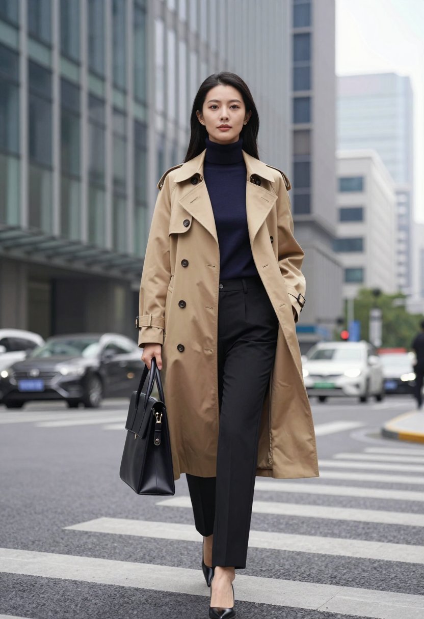 i'd wear this trench to literally every single commute