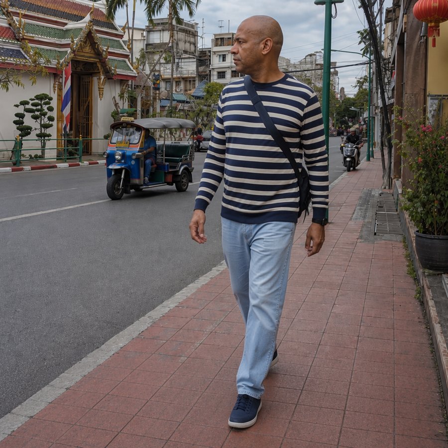 Is there a raw hem on those jeans?