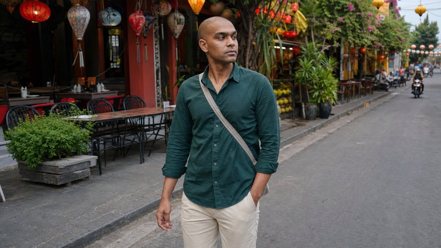 green shirt handles the heat just fine