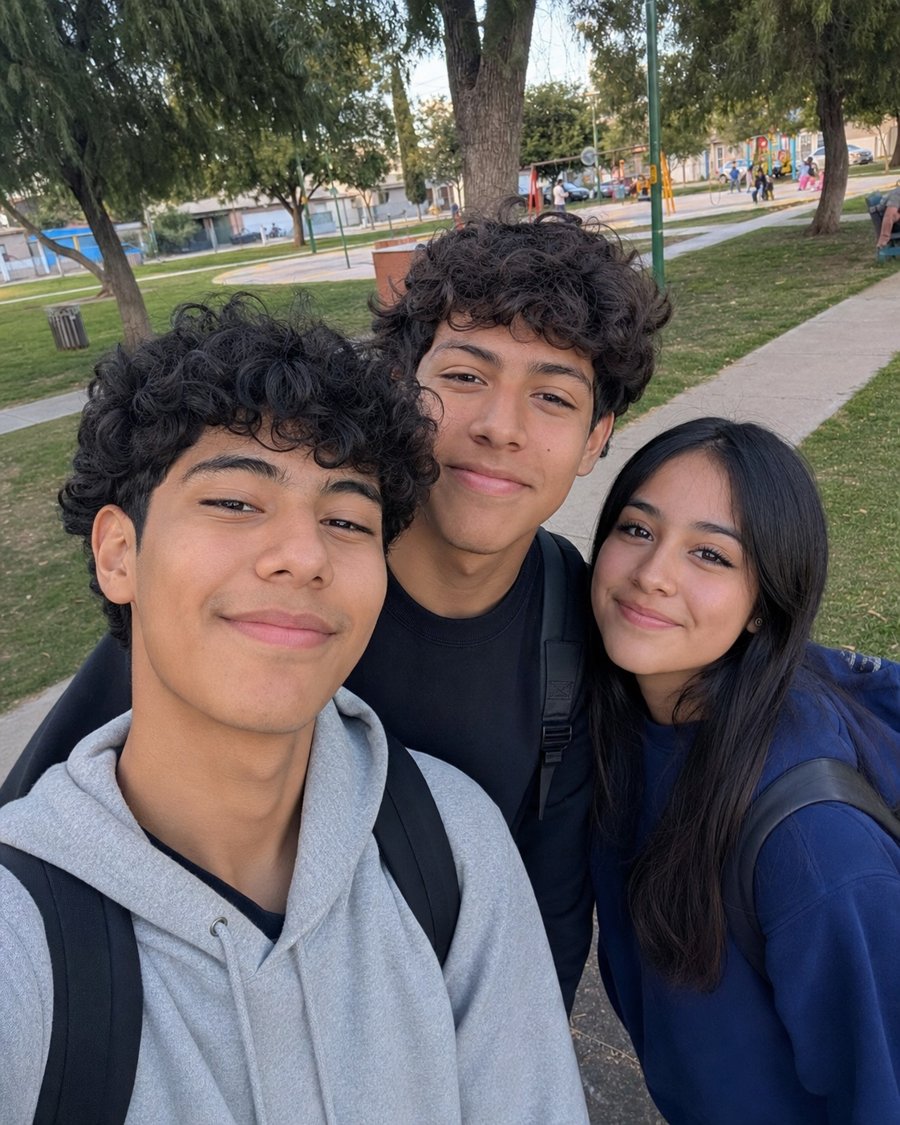 Grey hoodie is doing all the heavy lifting here. And that's totally fine.