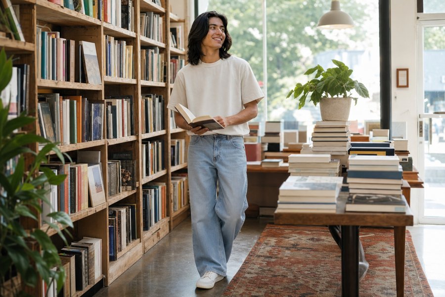 you really know how to style a bookstore date