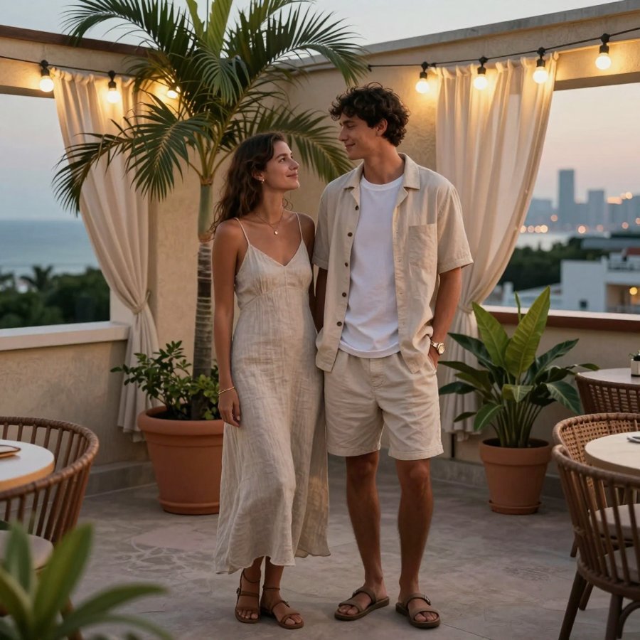 this linen set is literally doing way too much for dates