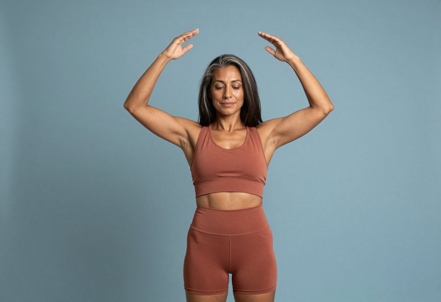 This rust activewear set brings back 70s earth tones