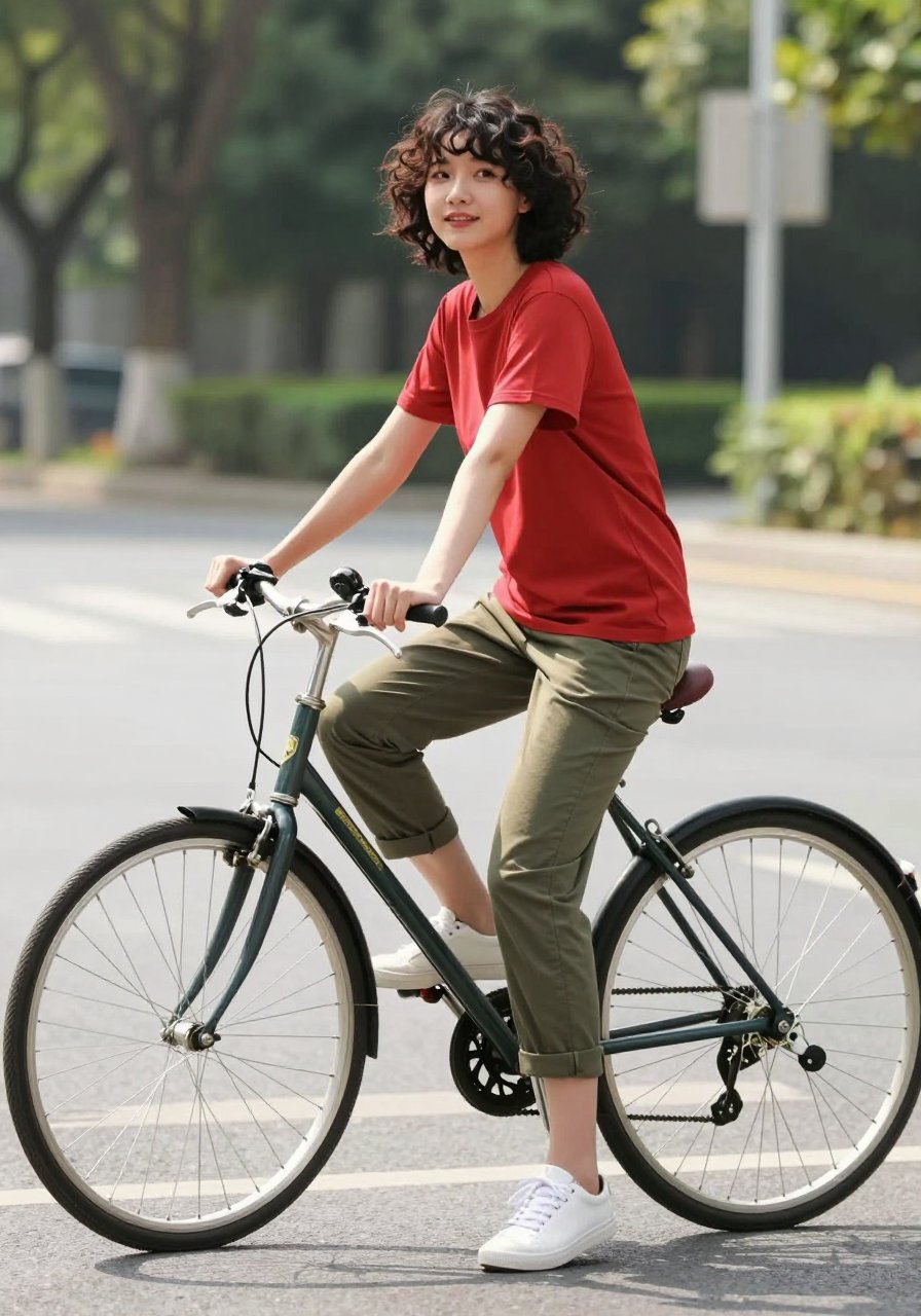 the tomato red tee trend is exactly what i needed
