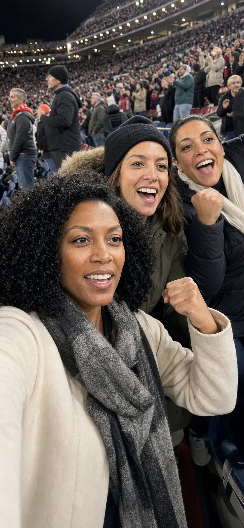 that grey scarf is keeping it practical