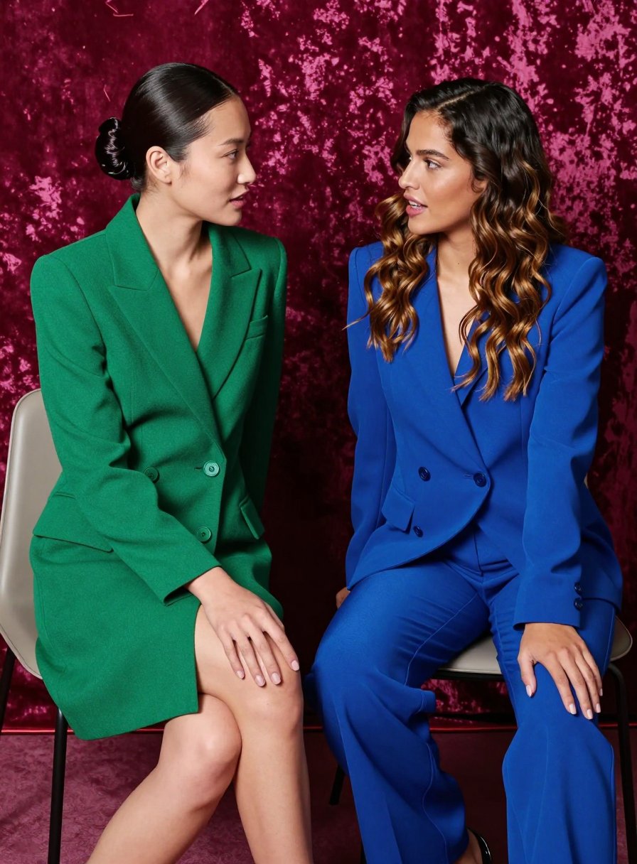 cobalt blue suit energy