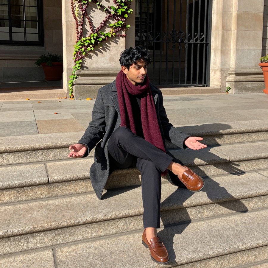 Fall layering done right with this scarf