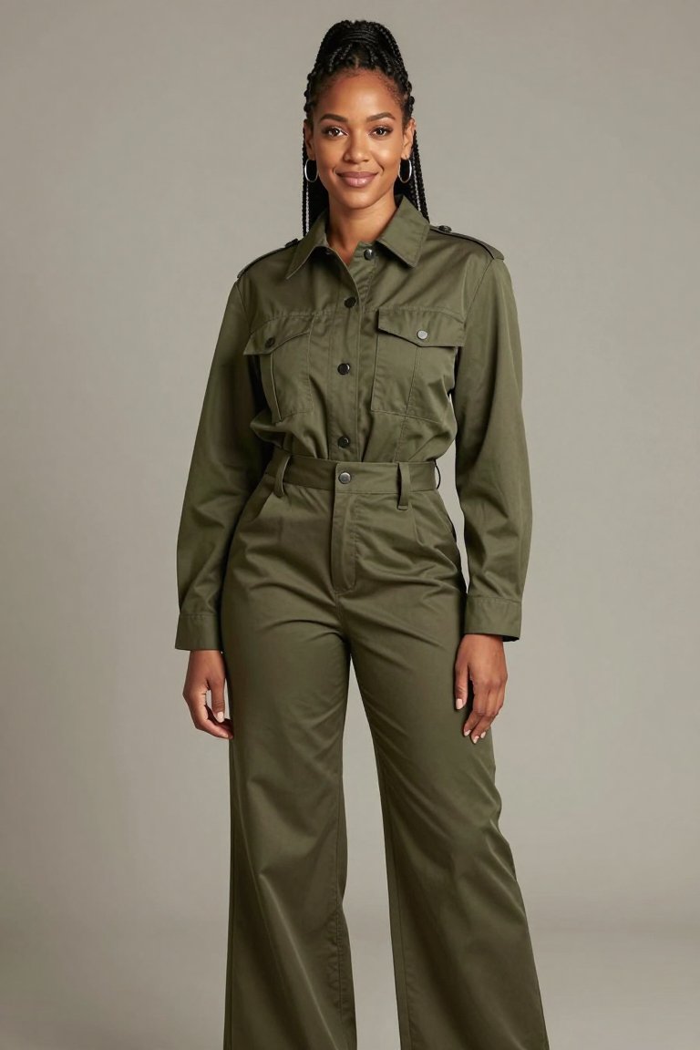 The Olive Green Utility Jumpsuit You Need This Season