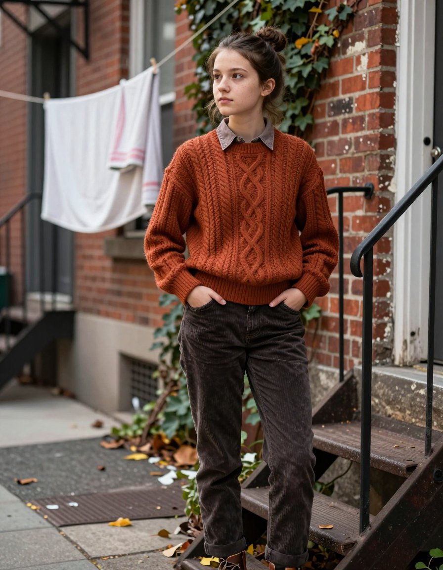 How to layer a collar under a sweater