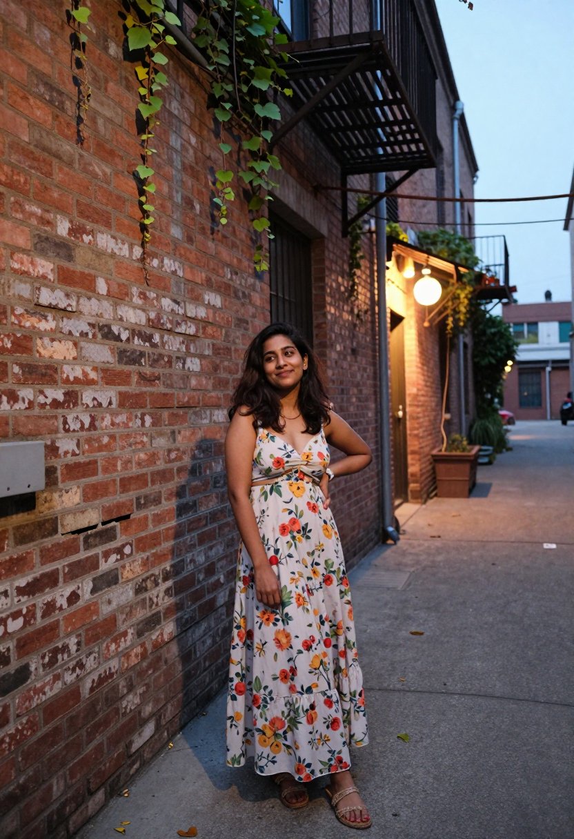okay this floral dress is doing something